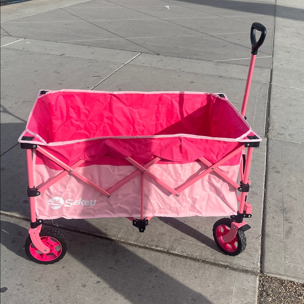 NIB PINK Collapsible Utility Wagon - Picture 3 of 10